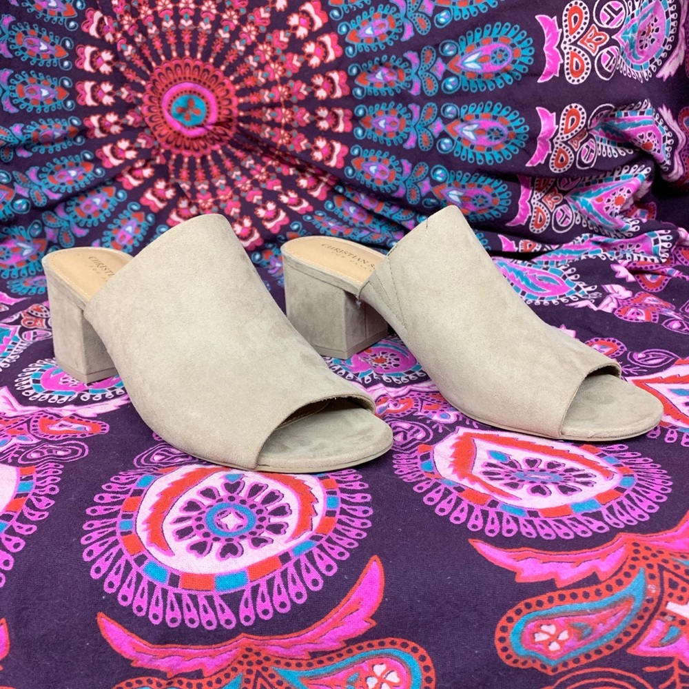 Heeled open toed sandals